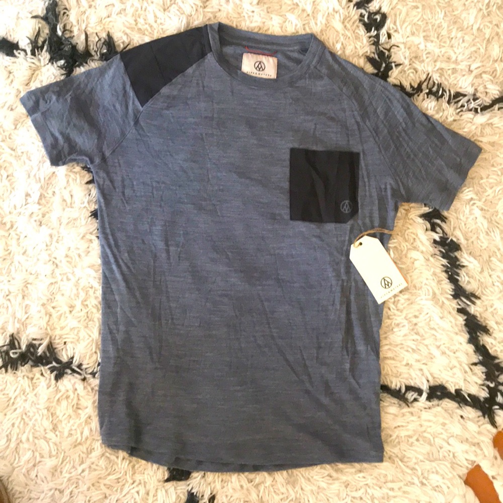 NWT Alps & Meters men’s crew in heather grey